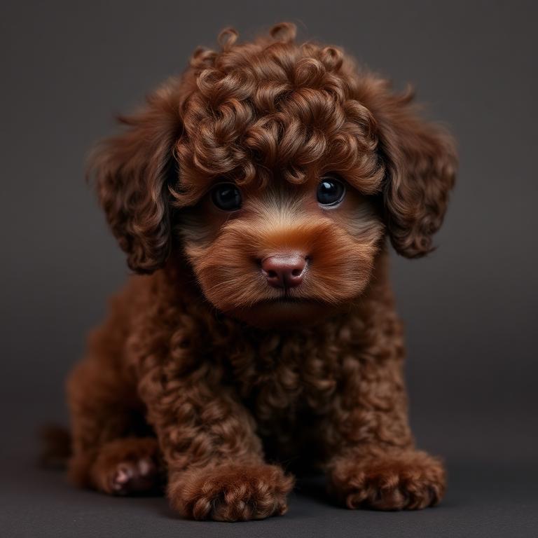 Caniche Toy Chocolate
